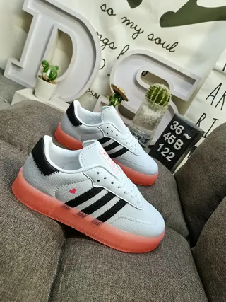 Adidas Samba White Black Gum Lifestyle Sneakers 9
