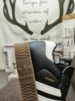 Adidas Samba White Black Gum Lifestyle Sneakers 13