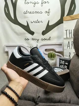 Adidas Samba White Black Gum Lifestyle Sneakers 15