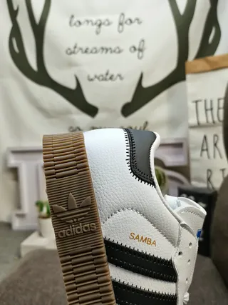 Adidas Samba White Black Gum Lifestyle Sneakers 23