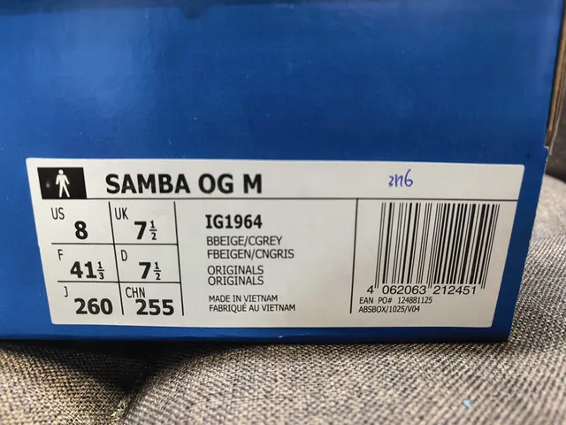 Adidas Samba White Gray Low-Top Leather Upper Lifestyle Sneakers 2