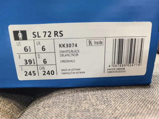 Adidas SL 72 White Black Gum Lifestyle Sneakers 2