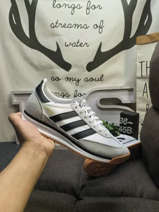 Adidas SL 72 White Black Gum Lifestyle Sneakers 5