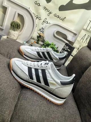Adidas SL 72 White Black Gum Lifestyle Sneakers 7