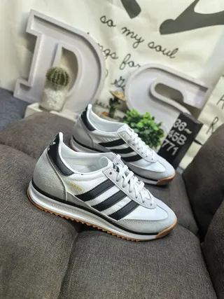 Adidas SL 72 White Black Gum Lifestyle Sneakers 9