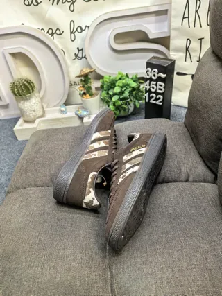 Adidas Spezial Brown and Cow-Print Lifestyle Sneakers 6