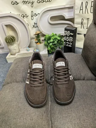 Adidas Spezial Brown and Cow-Print Lifestyle Sneakers 10