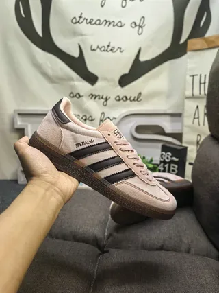 Adidas Spezial Chaussures Lifestyle en daim rose poudré noir 5