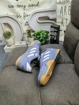 Adidas Spezial Lavender Suede Three-Stripe Lifestyle Sneakers 6