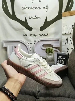 Adidas Spezial Pink Three Stripes Lifestyle Sneakers 5