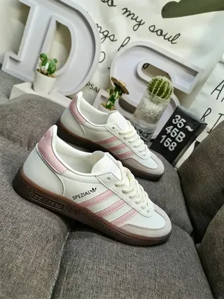 Adidas Spezial Pink Three Stripes Lifestyle Sneakers 9