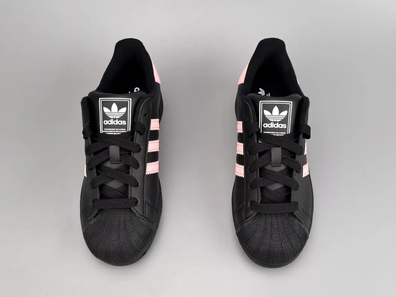 Adidas Superstar Black and Pink Lifestyle Sneakers 9
