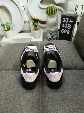 Adidas Superstar Black and Pink Lifestyle Sneakers 8