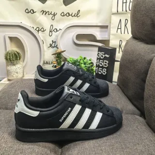 Adidas Superstar Black and White Lifestyle Sneakers