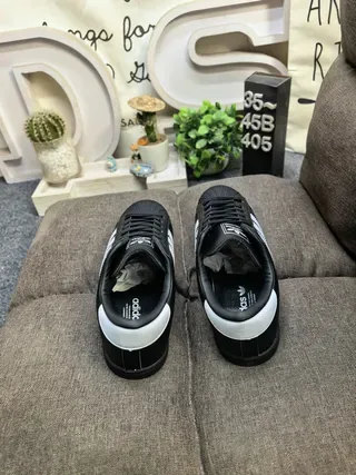 Adidas Superstar Black and White Lifestyle Sneakers 8