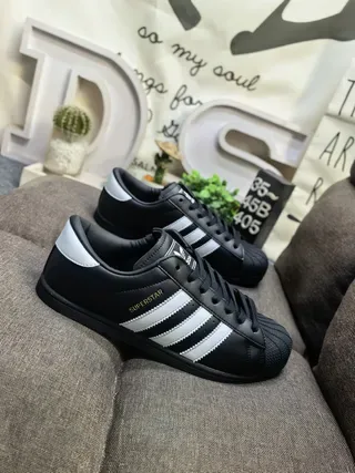 Adidas Superstar Black and White Lifestyle Sneakers 9