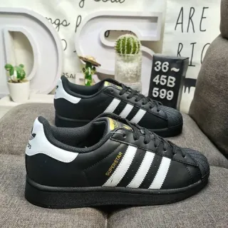 Adidas Superstar Black and White Lifestyle Sneakers