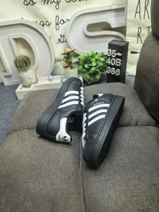 Adidas Superstar Black and White Lifestyle Sneakers 6