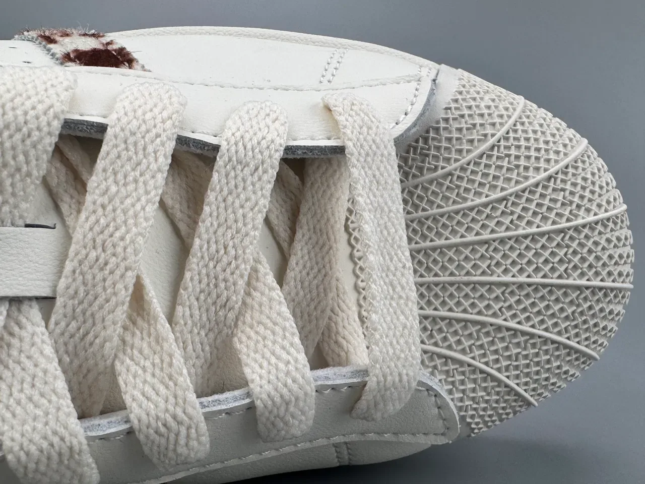 Adidas Superstar Cow-Print Stripes White Lifestyle Sneakers 6