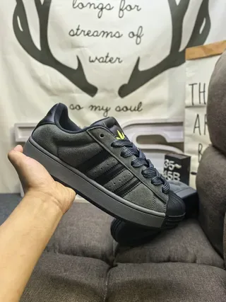 Adidas Superstar Chaussures lifestyle gris foncé et noir 5