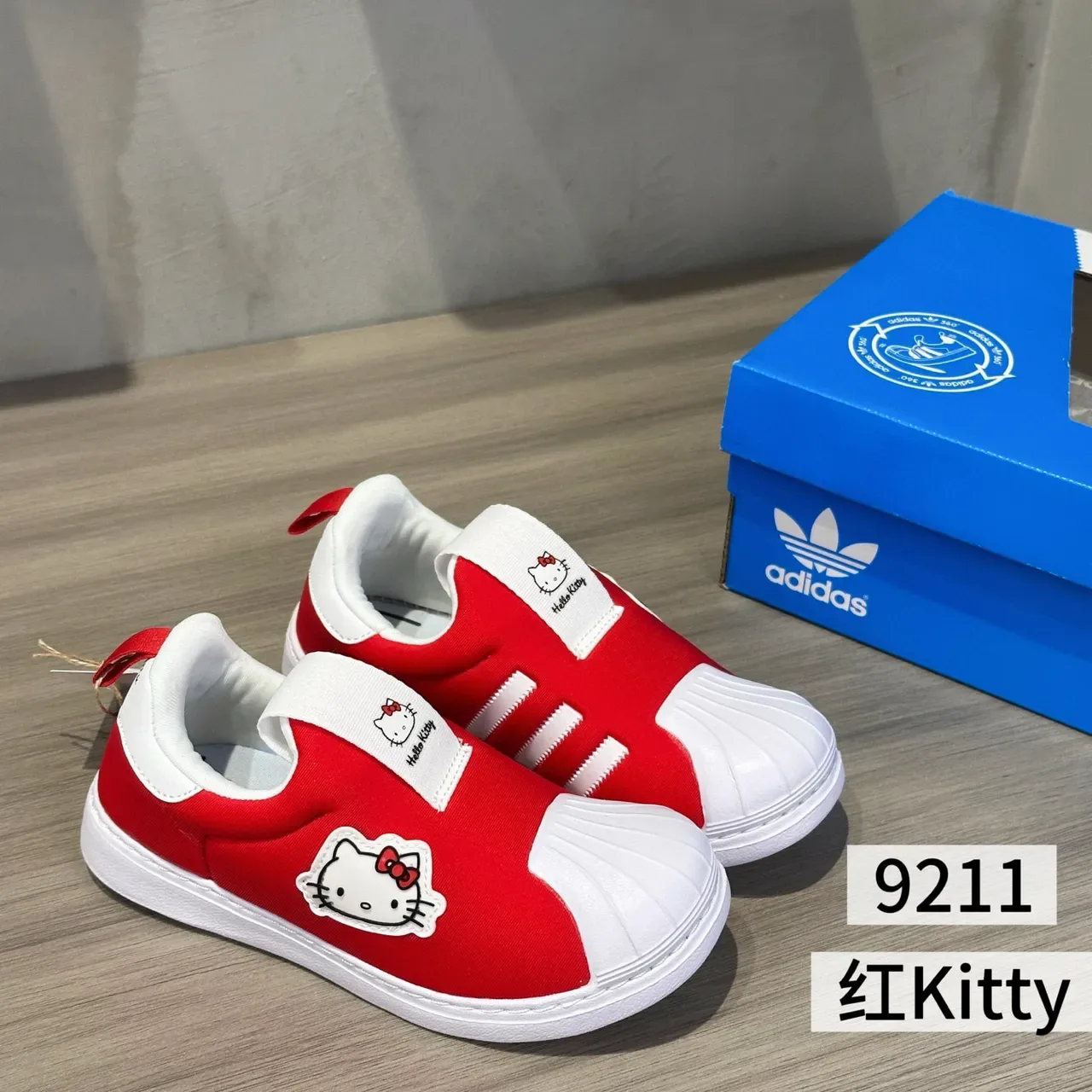 Adidas Superstar Kids Slip-On Navy Blue Graphic Print Lifestyle Sneakers 3