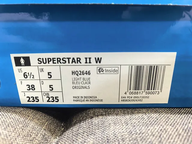 Adidas Superstar Light Blue Lifestyle Sneakers 2