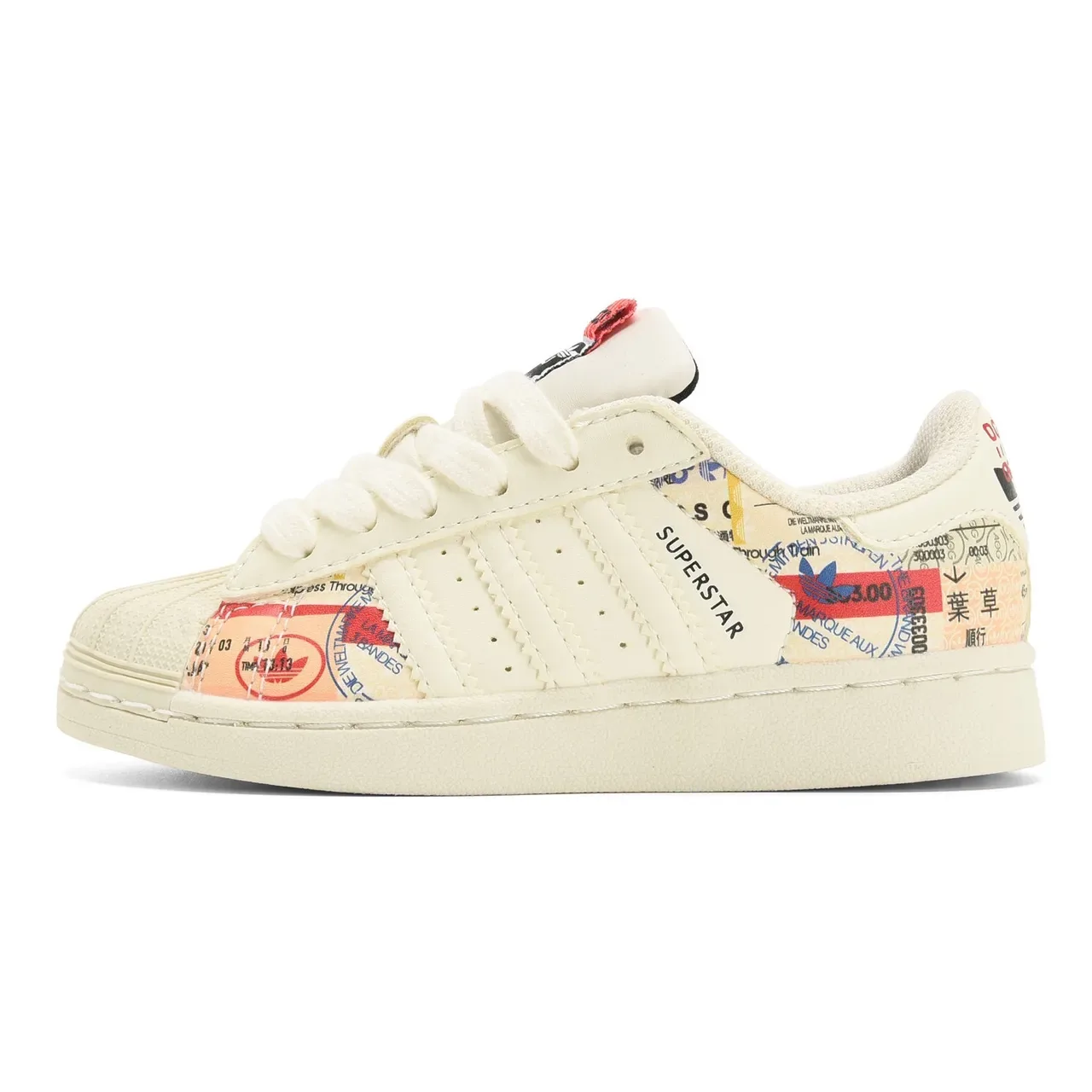 Adidas Superstar Off-White Shell Toe Lifestyle Sneakers 3