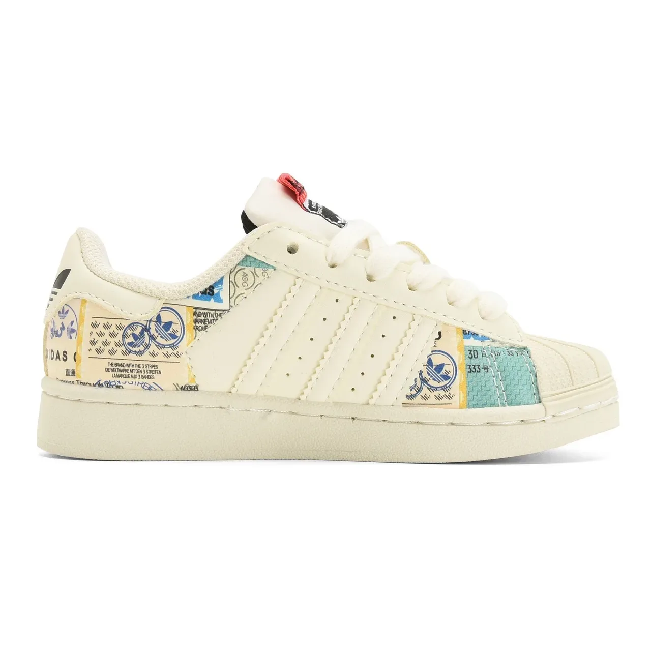 Adidas Superstar Off-White Shell Toe Lifestyle Sneakers 4