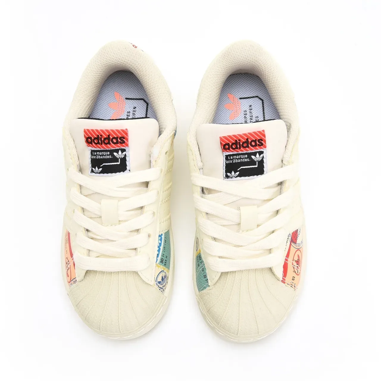 Adidas Superstar Off-White Shell Toe Lifestyle Sneakers 7