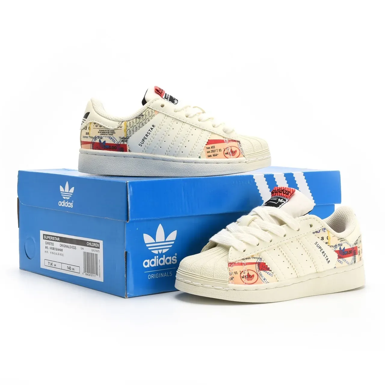 Adidas Superstar Off-White Shell Toe Lifestyle Sneakers 11