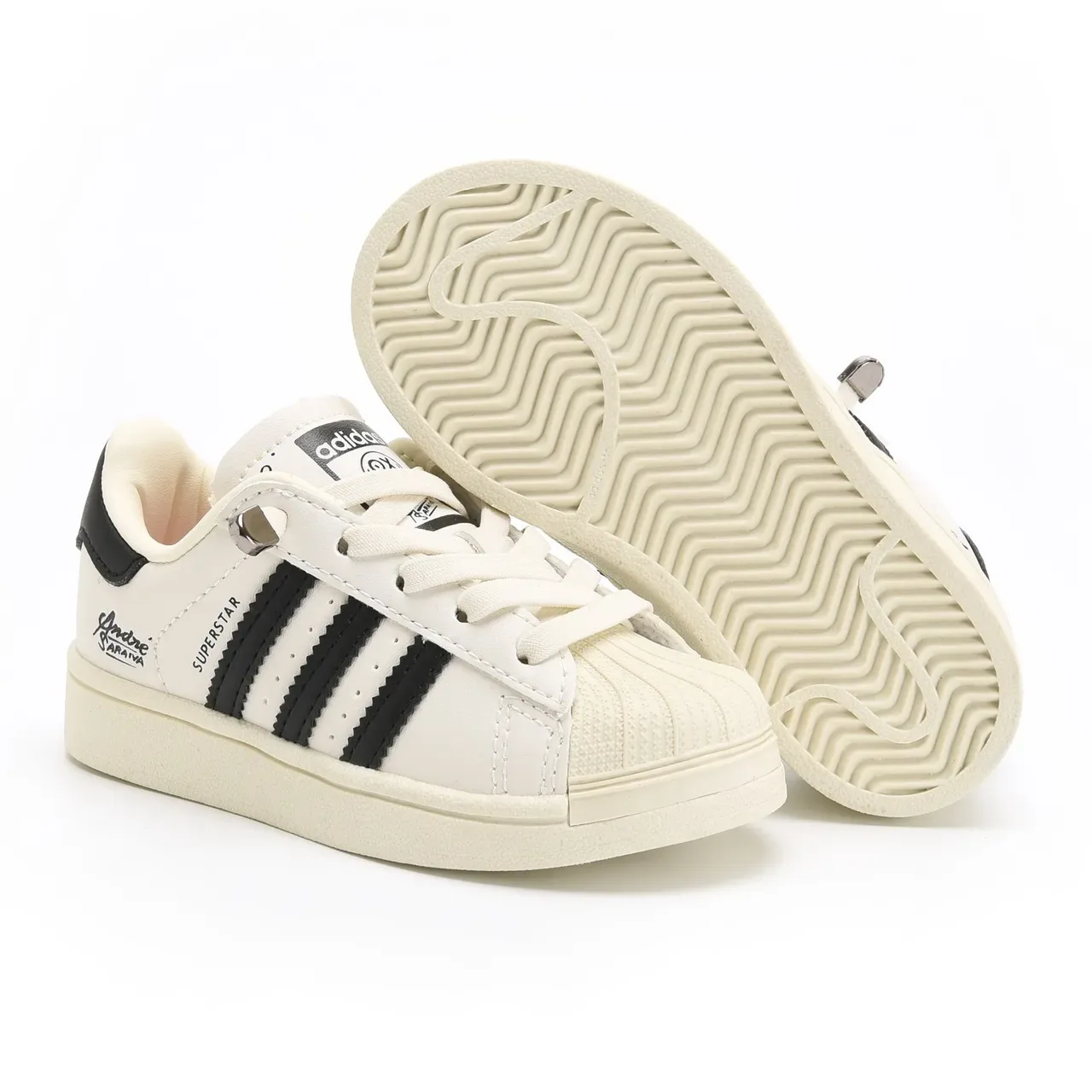 Adidas Superstar Off-White Shell Toe Lifestyle Sneakers 19