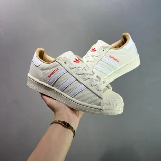 Adidas Superstar Off-White बुनाई जीवनशैली स्नीकर