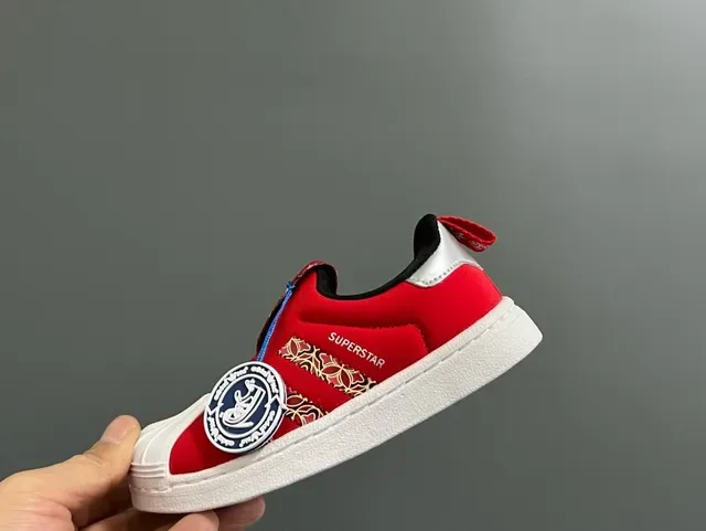 Adidas Superstar Red White Black Lifestyle Sneakers 14