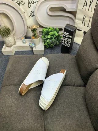 Adidas Superstar Slide White Perforated Leather Slippers 6