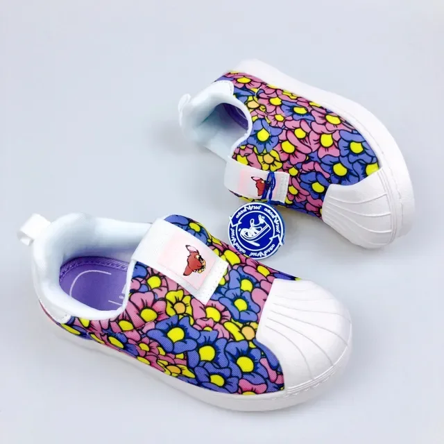 Adidas Superstar Slip-On Multicolor Cartoon Print Lifestyle Sneakers 22