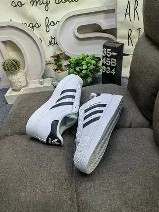 Adidas Superstar White Black Lifestyle Sneakers 6