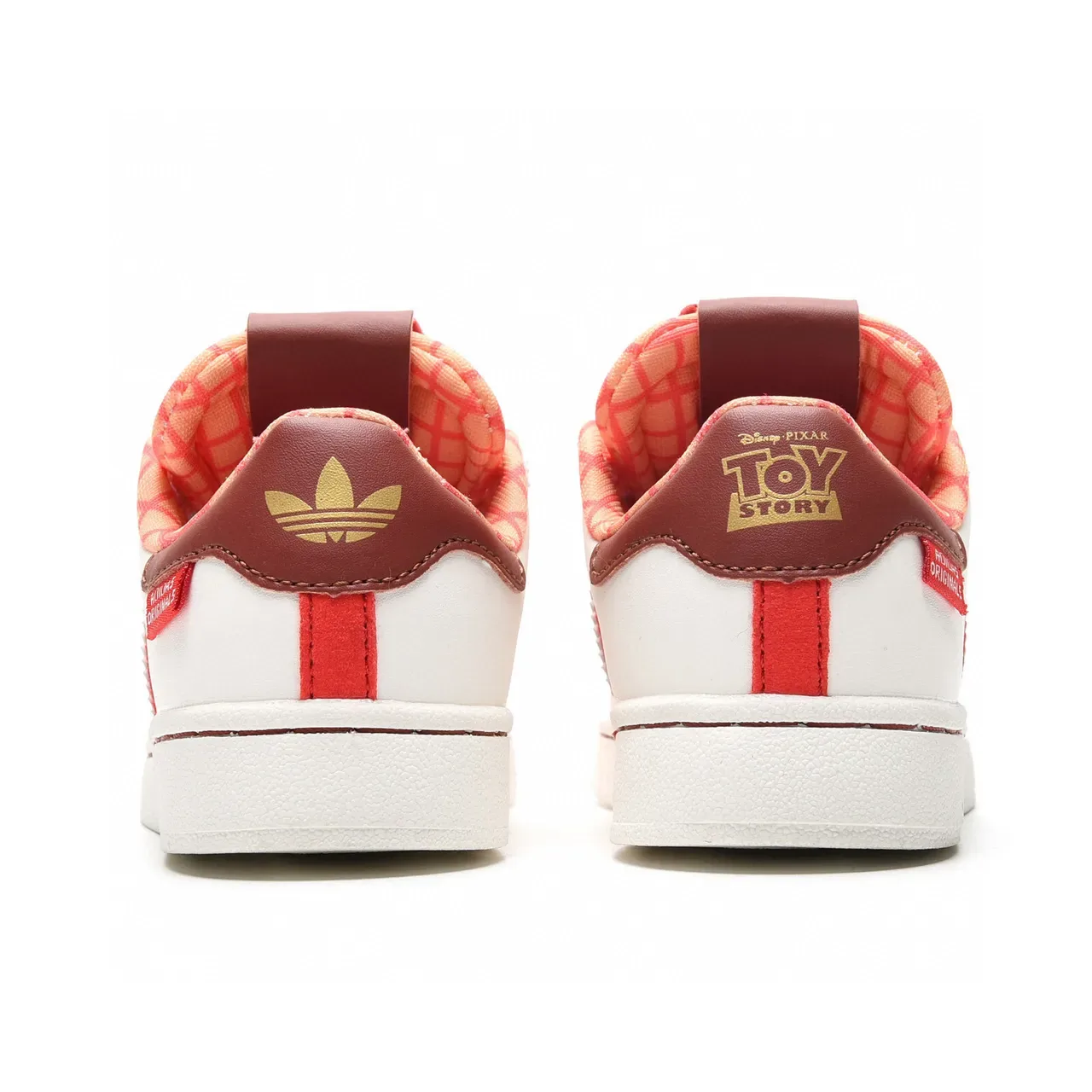 Adidas Superstar White Floral and Red Stripe Lifestyle Sneakers 11