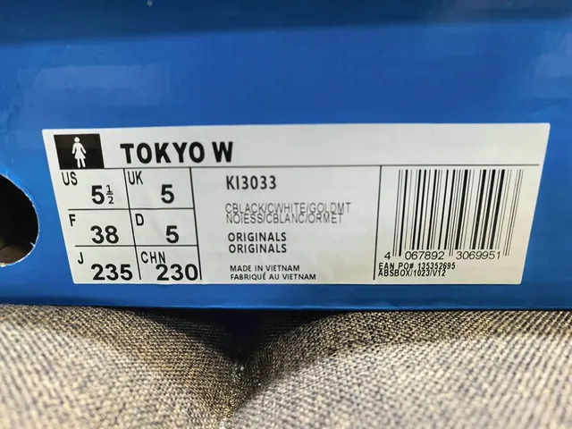 Adidas Tokyo White and Light Blue Leather Lifestyle Sneakers 2