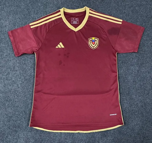 Maillot Adidas Équipe Nationale Vénézuélienne Marron et Or 2