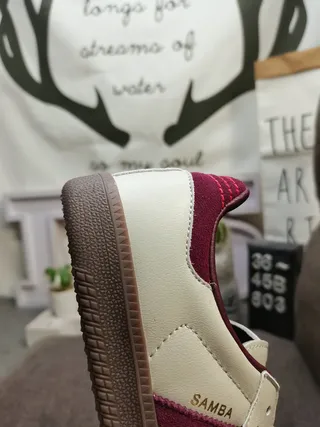 Adidas White Burgundy Low-Top Cupsole Lifestyle Sneakers 3