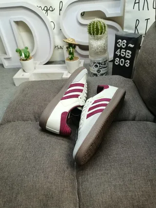 Adidas White Burgundy Low-Top Cupsole Lifestyle Sneakers 6