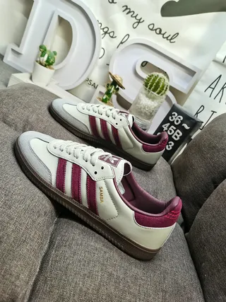 Adidas White Burgundy Low-Top Cupsole Lifestyle Sneakers 7