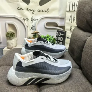 Adidas White Gray Sculpted Midsole Mesh-and-Synthetic Upper Lifestyle Sneakers