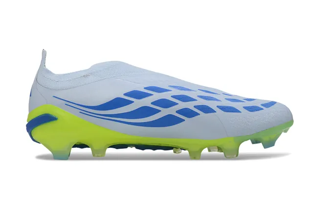 Adidas Blanc Vert Collet à Chaussette Clous Coniques Moldés Herbe Artificielle Chaussures de Football 7