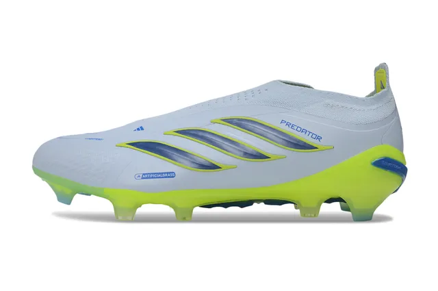 Adidas Blanc Vert Collet à Chaussette Clous Coniques Moldés Herbe Artificielle Chaussures de Football 8