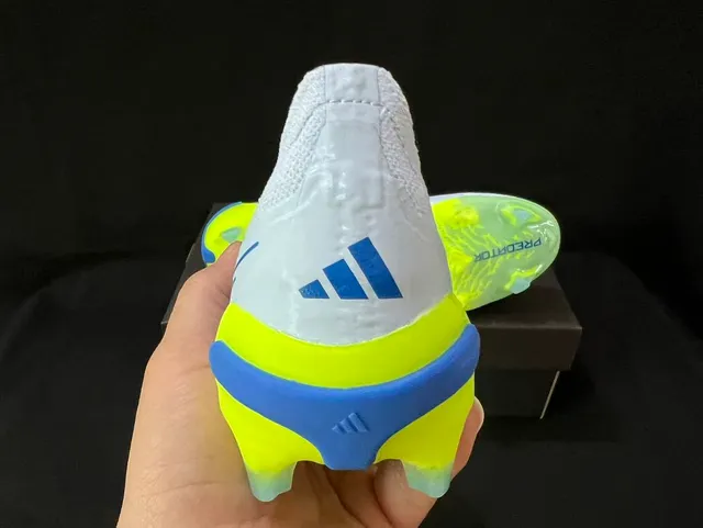 Adidas Blanc Vert Collet à Chaussette Clous Coniques Moldés Herbe Artificielle Chaussures de Football 10
