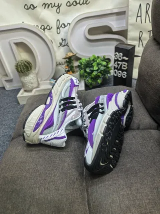Adidas White Green Sole Mesh And Synthetic Overlay Upper Chunky Sneakers 6