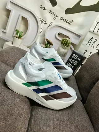 Adidas White Multicolor Modern Runner Silhouette Transparent Mesh Upper Lifestyle Sneakers 9