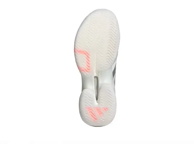 Adidas White Orange Breathable Mesh Upper Metallic Three-Stripe Overlay Sneakers 2