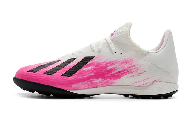 Adidas Blanc Rose Tricot Supérieur Asymétrique Lacing Turf Chaussures de Football 7